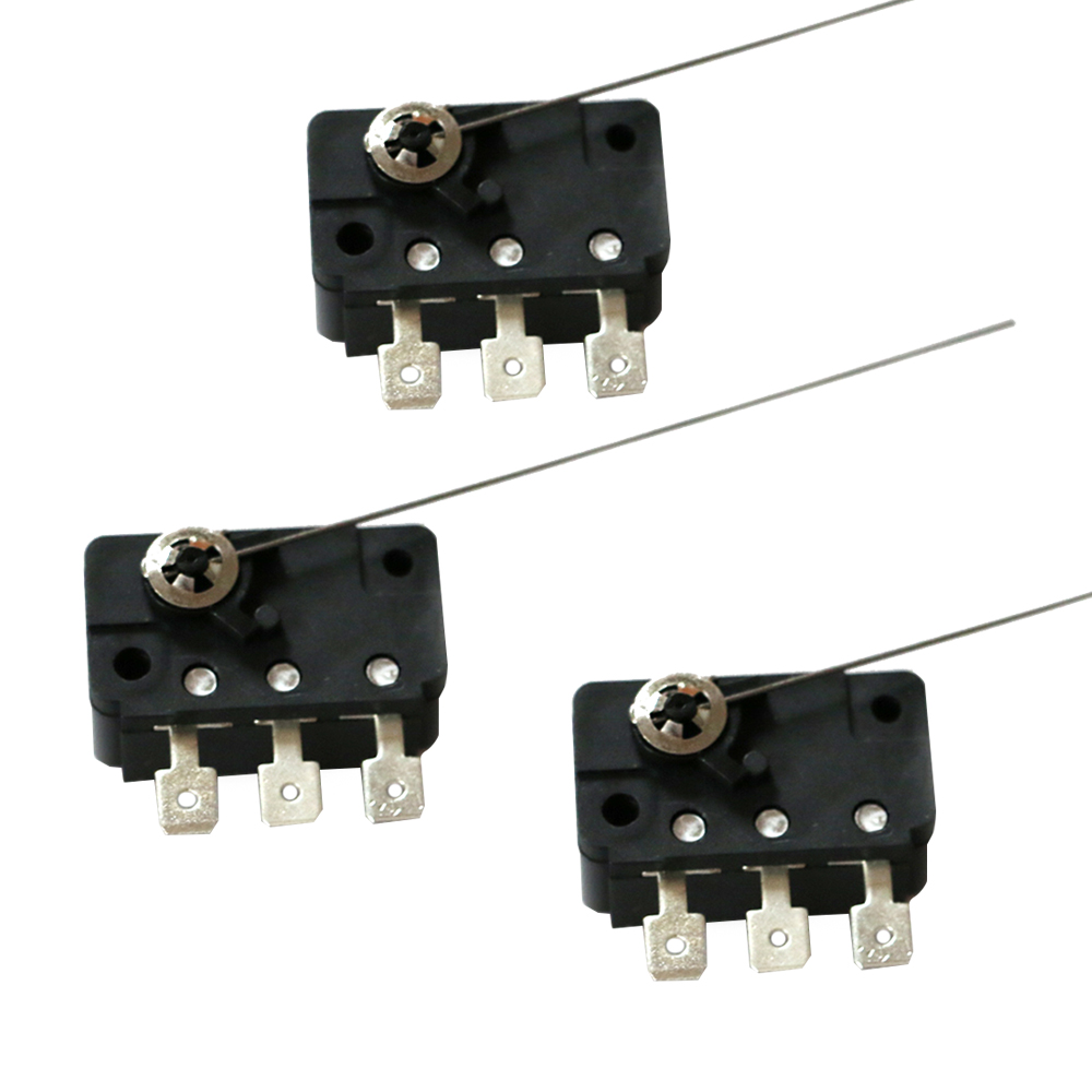 Coin Acceptor Selector - 5ชิ้น3Pin สวิตช์ไมโครที่มี5A เข็ม10ซม. สำหรับเกมอาร์เคดตัวรับเหรียญแบบกลไกเก่า