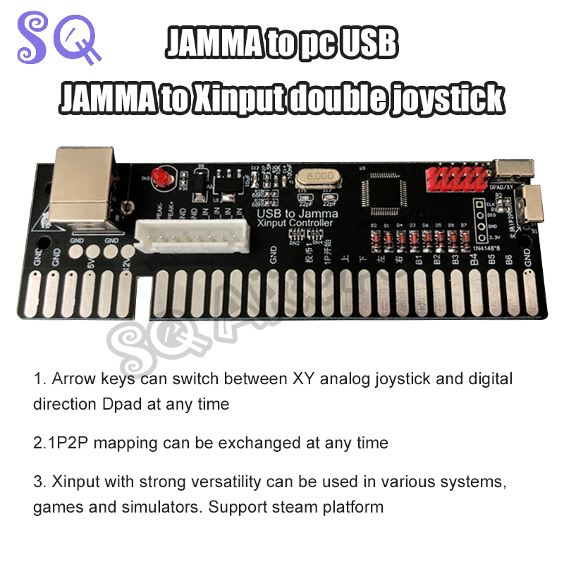 Coin Acceptor Selector - USB To Jamma Xinput Controller คู่