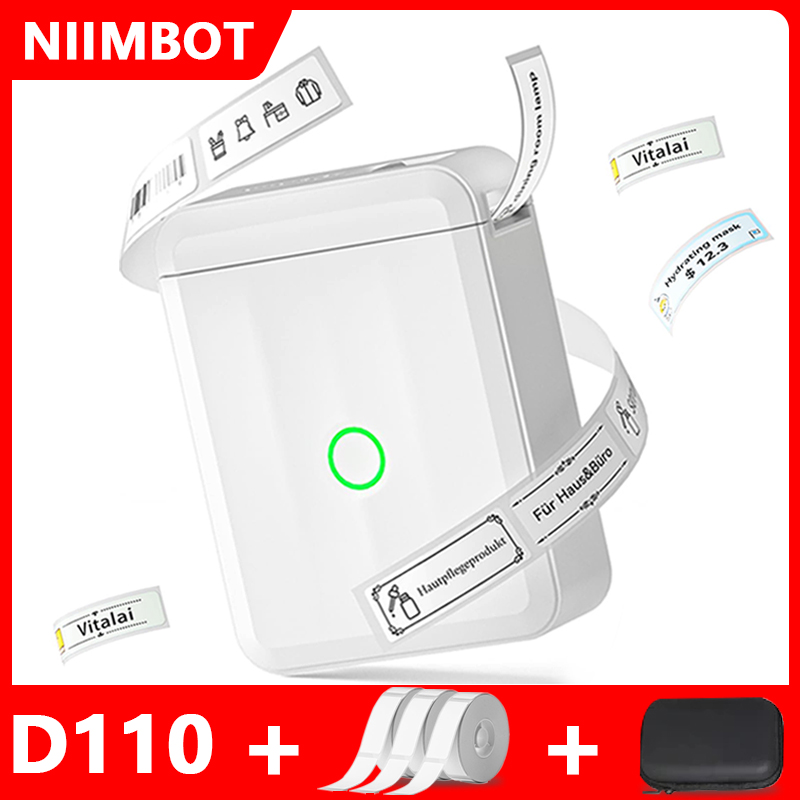 Ticket Redemption Machine - Niimbot D110 เครื่องพิมพ์พกพาไร้สายขนาดเล็กเครื่องพิมพ์ฉลากอัจฉริยะโทรศัพท์มือถือสําหรับเครื่องทําฉลากสติกเกอร์กาวความร้อน