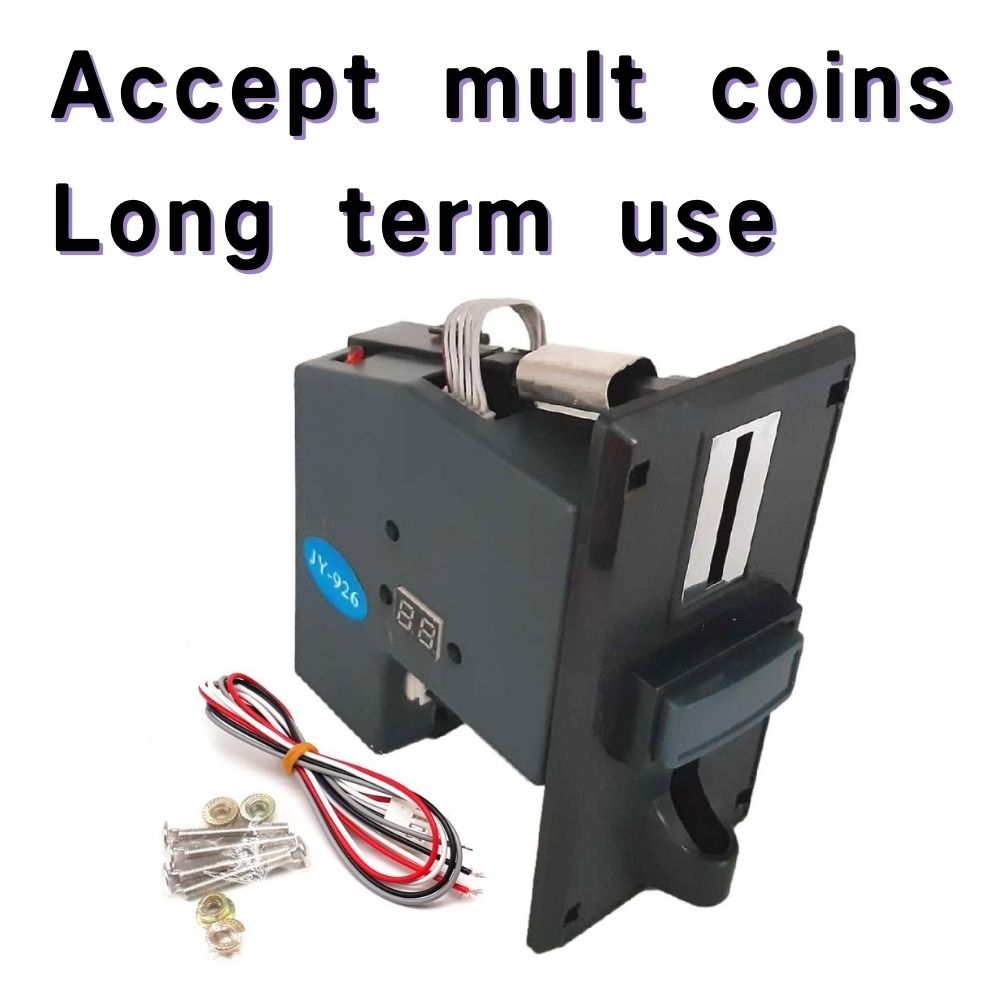 Coin Acceptor Selector - ตัวรับเหรียญสำหรับพร้อมแผ่นพลาสติกด้านหน้าสำหรับเครื่องหยอดเหรียญเหรียญตัวเลือกสำหรับ Token เหรียญเอาท์พุท Pulse Singal