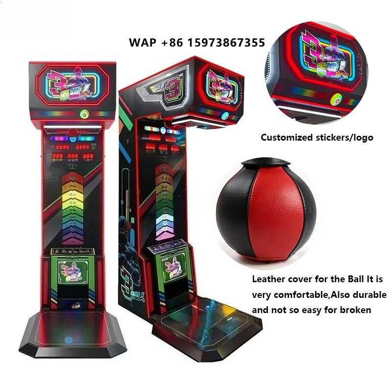 Arcade Games & Vending Llc - เครื่องจำลองการชกมวยอิเล็กทรอนิกส์ แชมป์มวยสากล บิ๊กพันช์ คิกบ็อกซิ่ง สำหรับศูนย์เกมเชิงพาณิชย์
