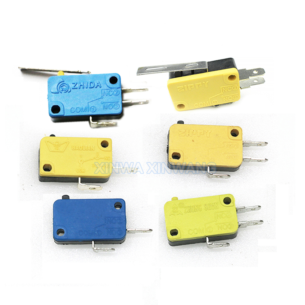 Coin Acceptor Selector - สวิตช์ไมโครรีเซ็ตอัตโนมัติ 10 ชิ้น สำหรับจอยสติ๊กแบบ Happ สวิตช์กดเปลี่ยนทดแทนสำหรับคอนโทรลเลอร์เกมอาร์เคด