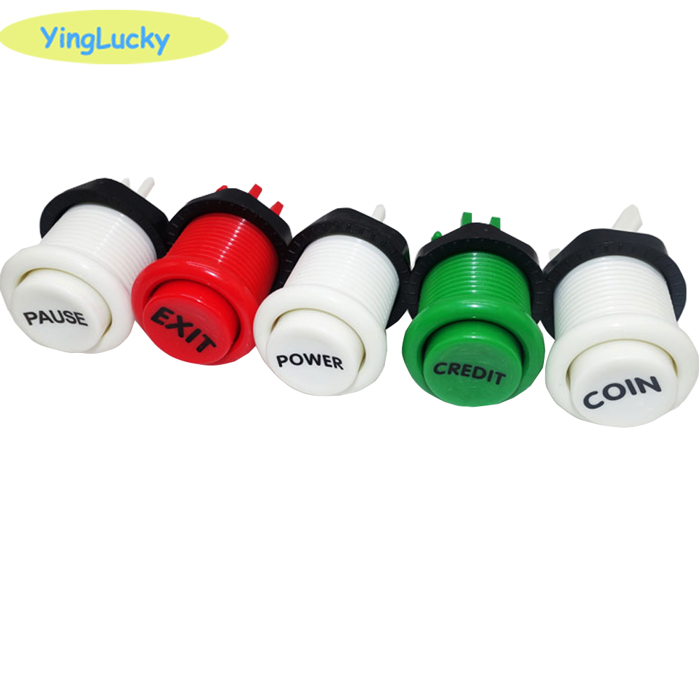Coin Acceptor Selector - ปุ่มกดแบบใหม่สไตล์อาร์เคด ทนทาน ใช้ได้กับหลายเครื่องเกม MAME Jamma สวิตช์ยาว