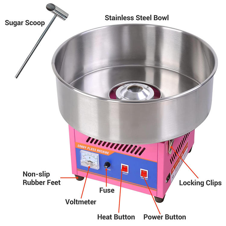 เครื่องทำสายไหมมืออาชีพ เครื่อ - Candy Floss Machine บทวิจารณ์และราคา