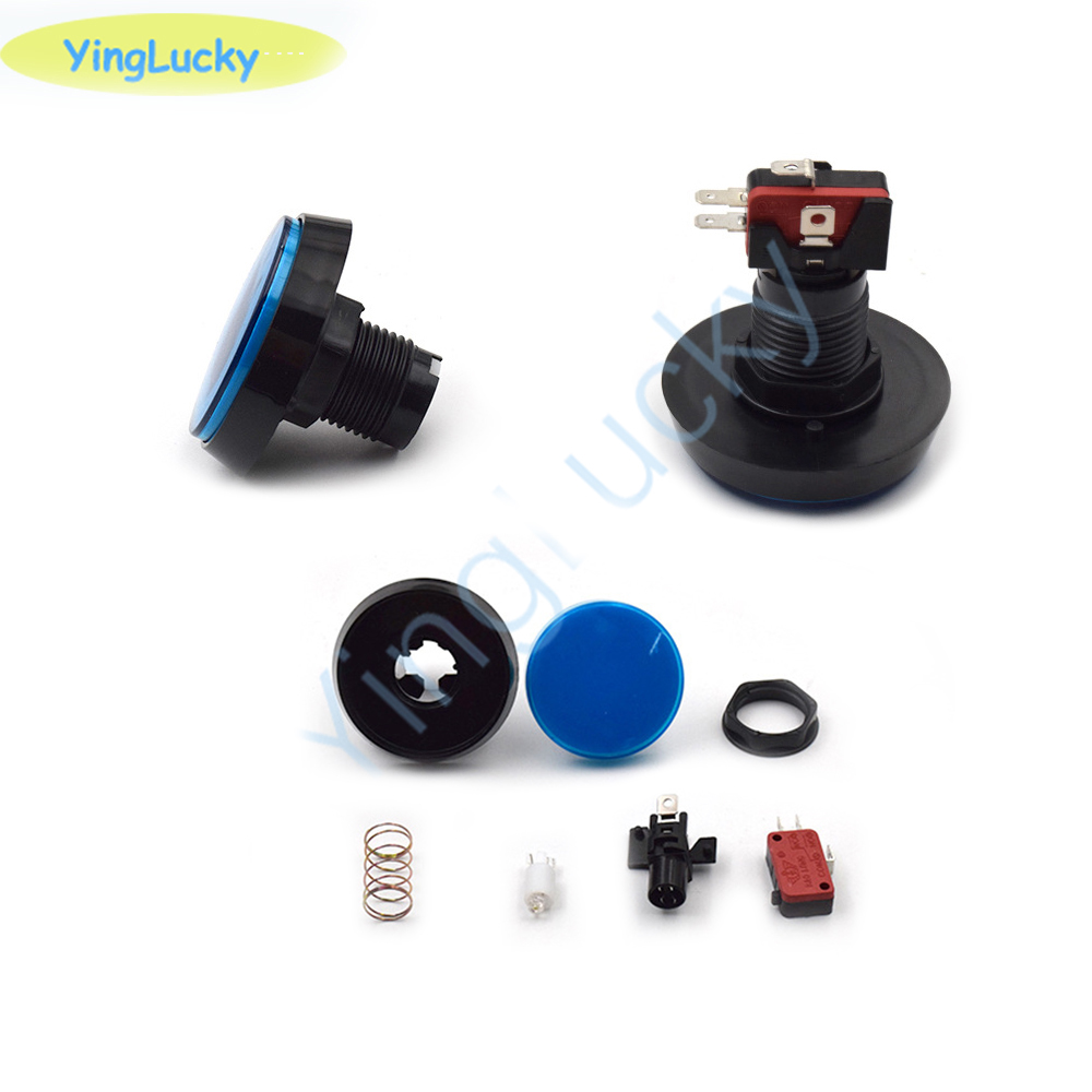 10ชิ้นปุ่มอาเขตใหญ่60มม. หลอดไ - Coin Acceptor Selector บทวิจารณ์และราคา